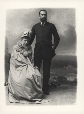 Prince Albert I with Princess Alice in Paris
c. 1889
​(c) DR-APPM
