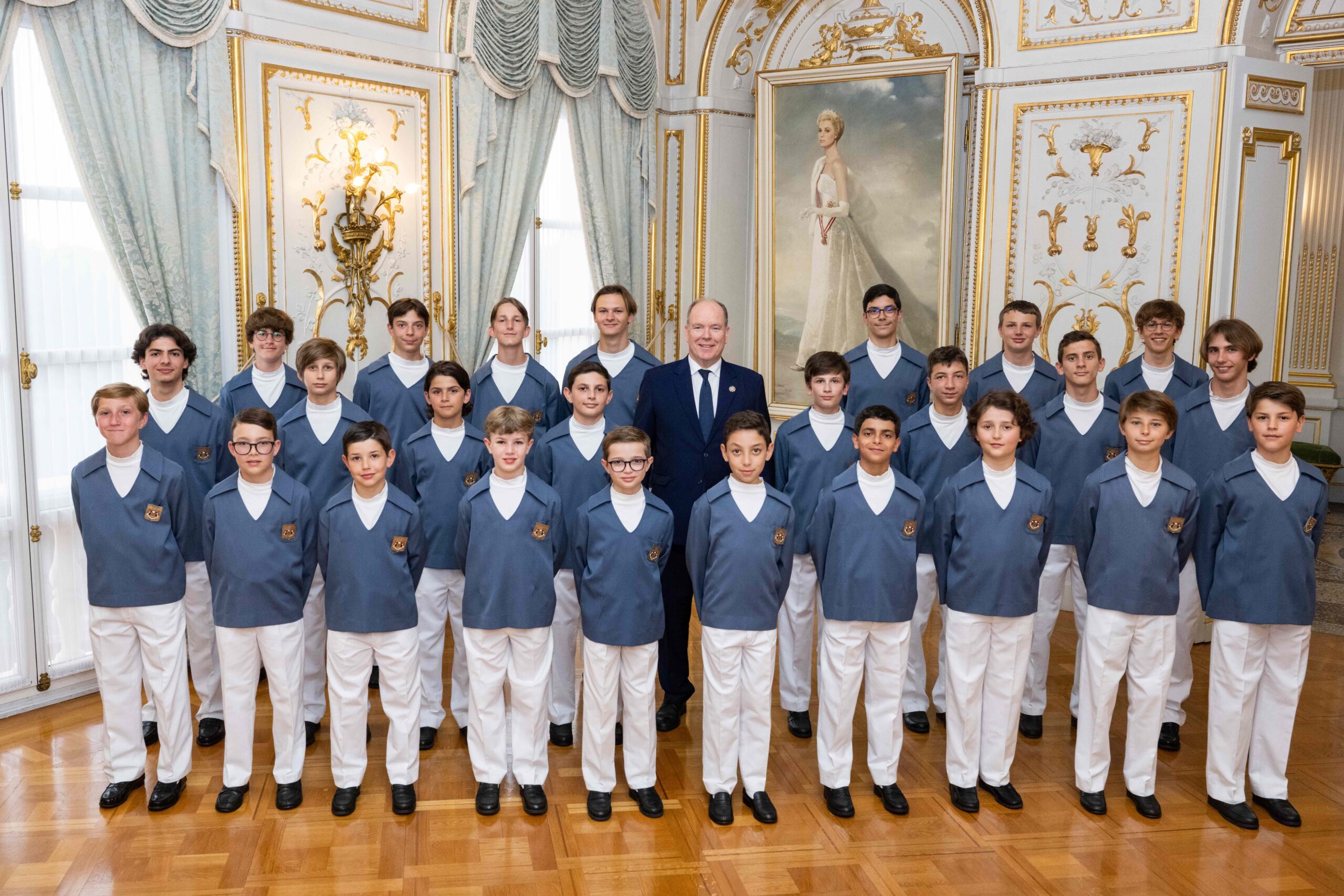 Monaco Boys Choir with HSH Prince Albert, June 2023. Photo by Axel Bastello/Palais Princier