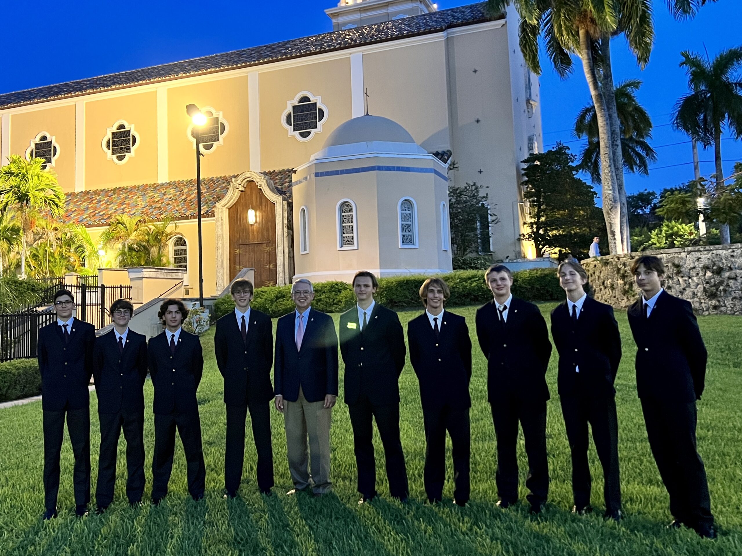 Outside the Cathedral of St. Mary, Miami, July 20
