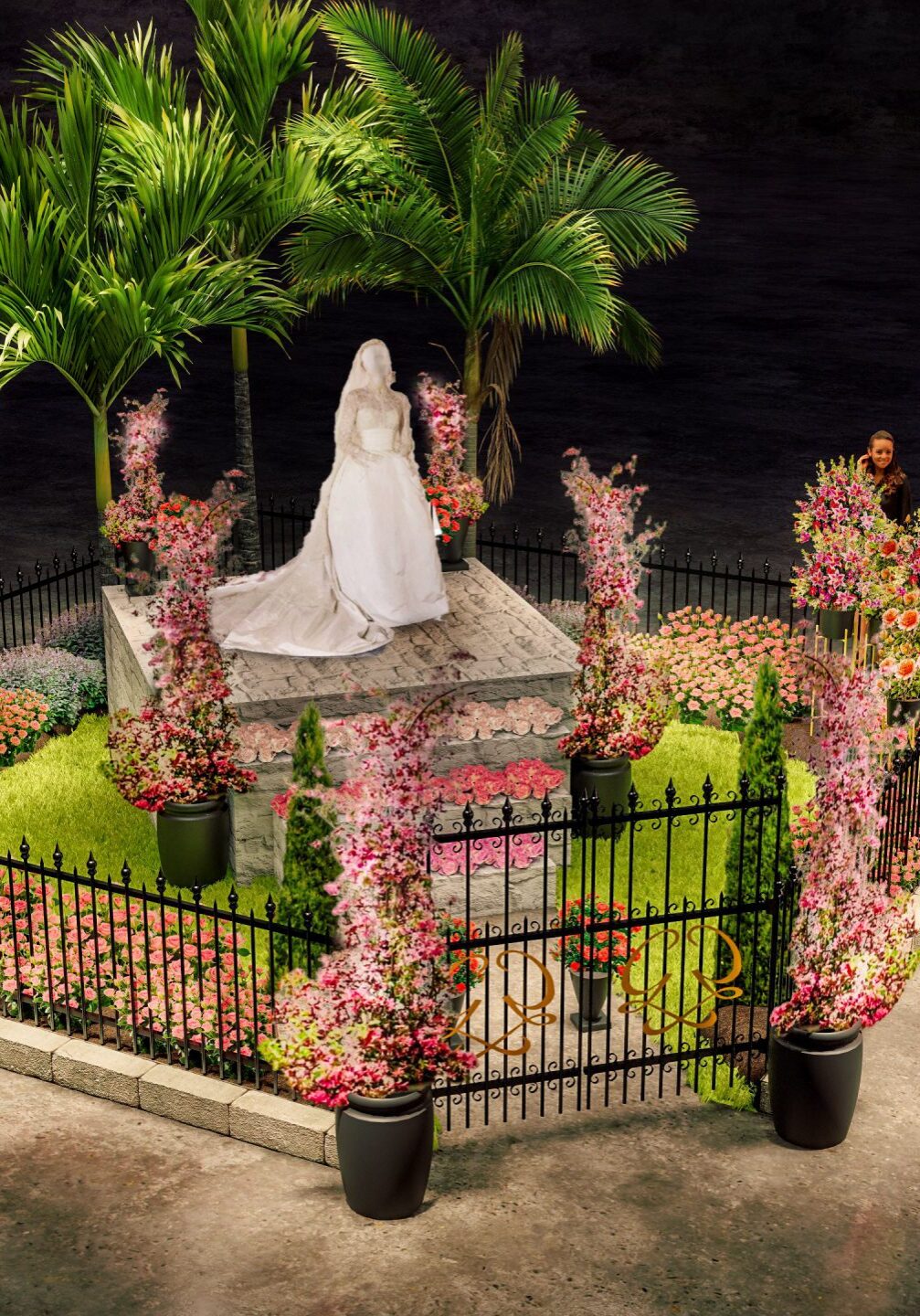 Princess-Grace-rose-garden-wedding-dress